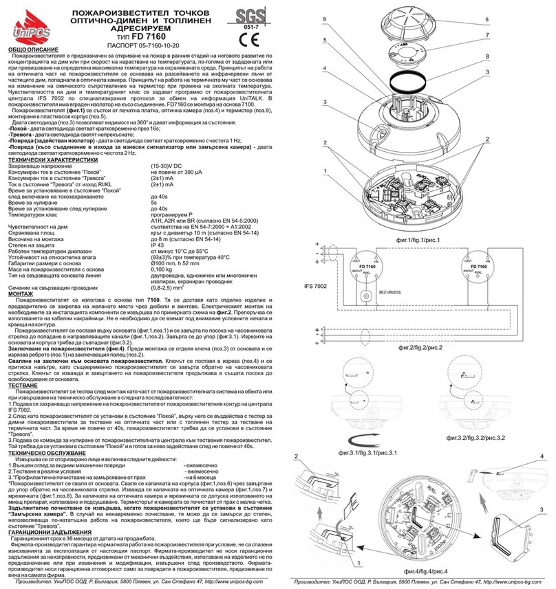 UniPOS FD 7160 instruction manual