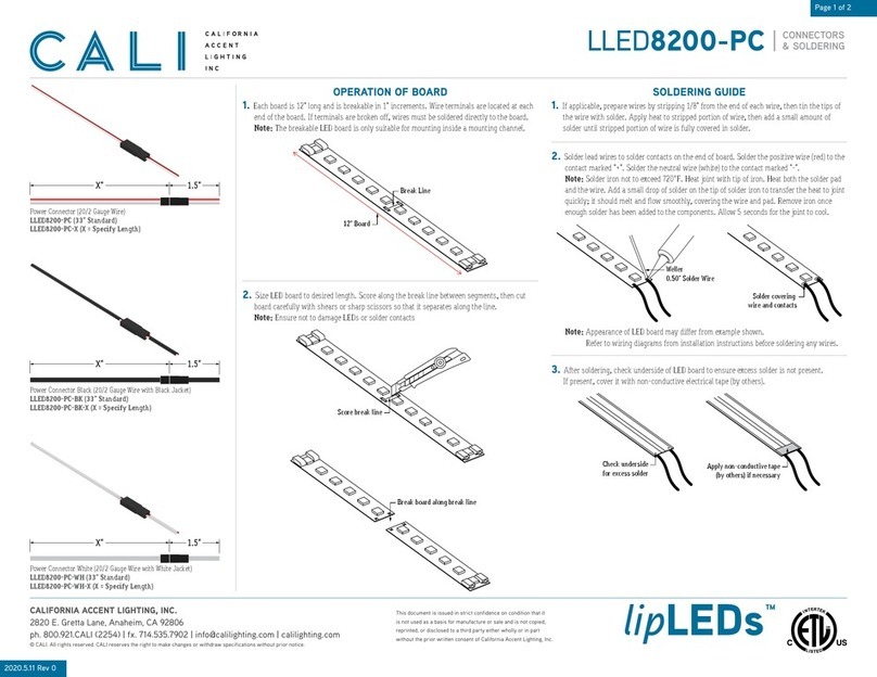 CALI lipLEDs LLED8200-PC quick start guide