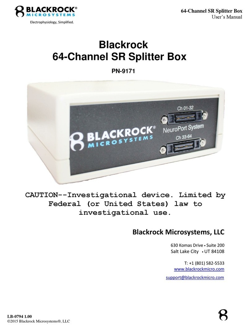Blackrock Microsystems PN-9171 user manual Blackrock Microsystems PN-9171 user manual