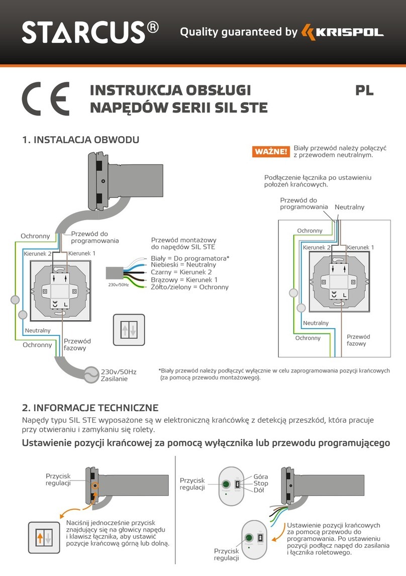 krispol STARCUS SIL STE Series instruction manual