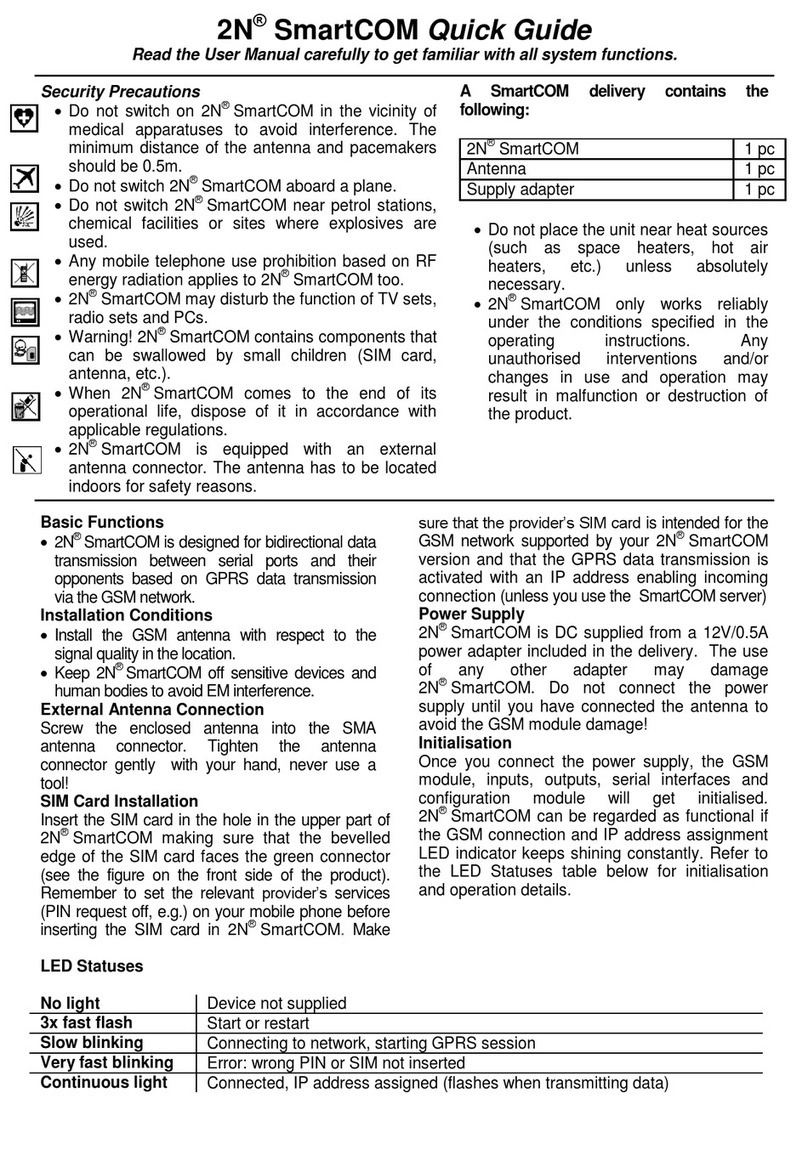 2N Telekomunikace 2N SmartCOM User manual