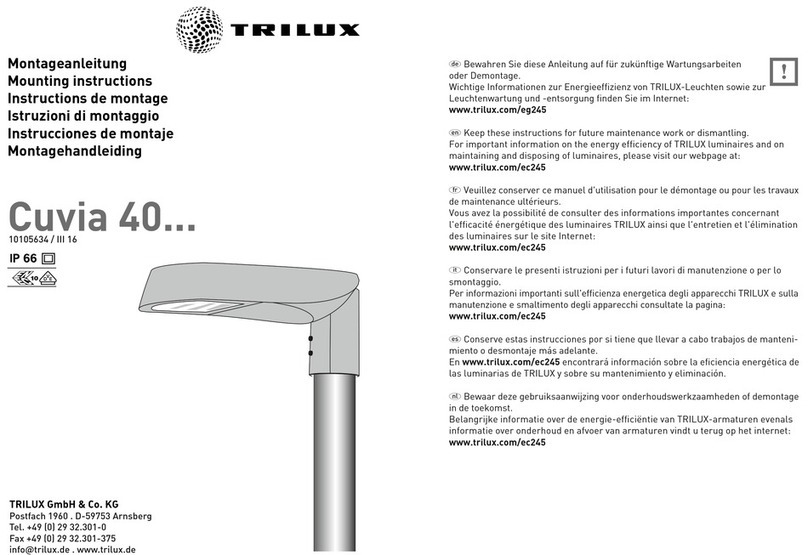 Trilux Cuvia 40 Series User manual