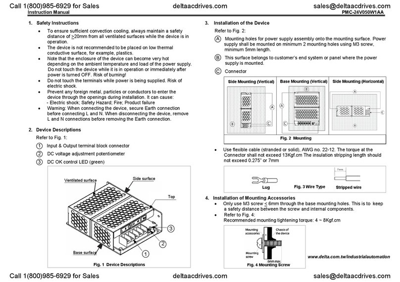 Delta PMC-24V050W1AA instruction manual