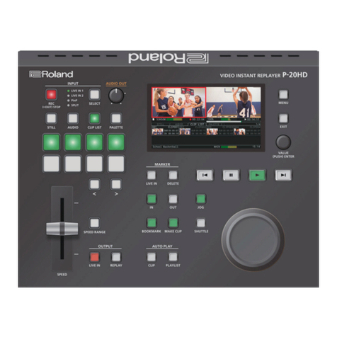 Roland P-20HD User manual
