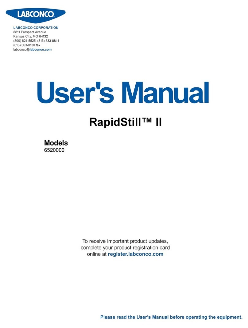 Labconco RapidStill II user manual