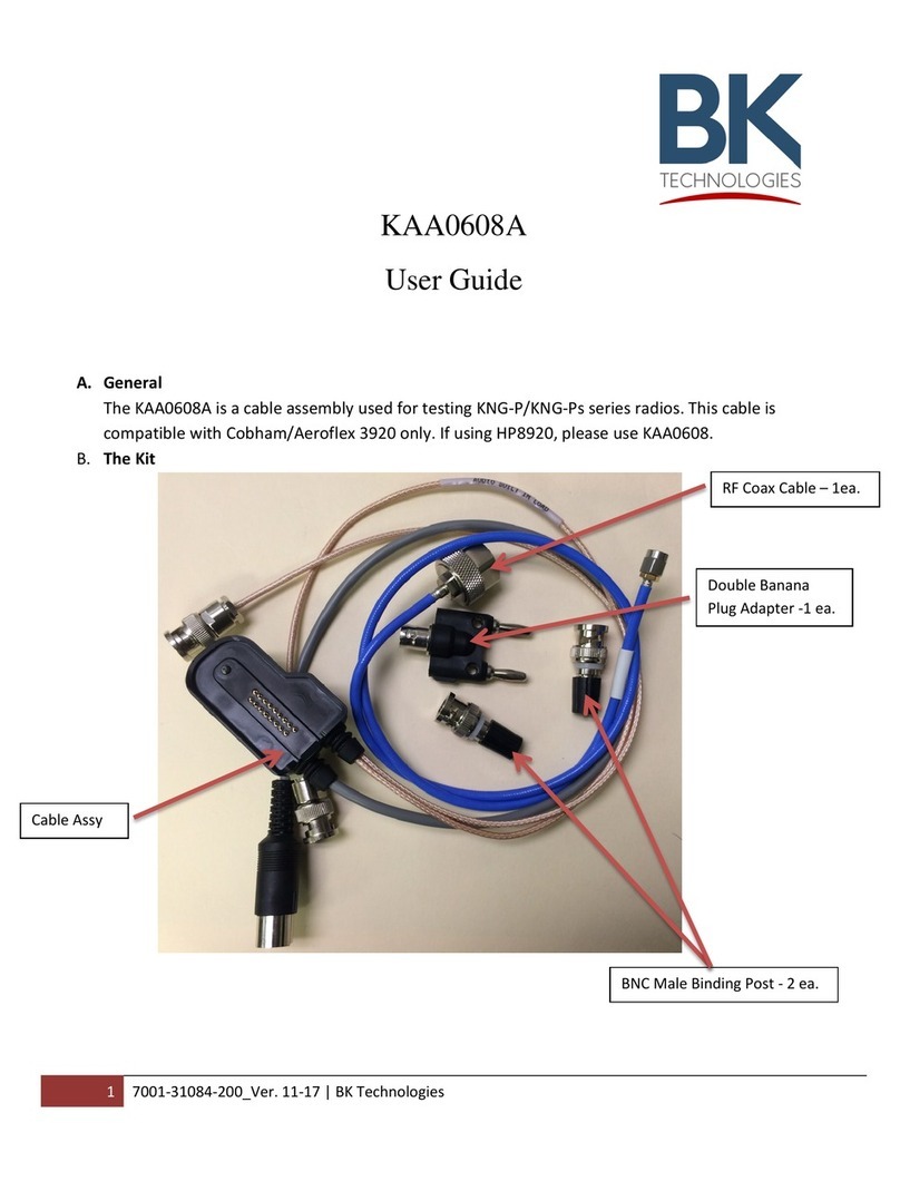 BK TECHNOLOGIES KAA0608A user guide