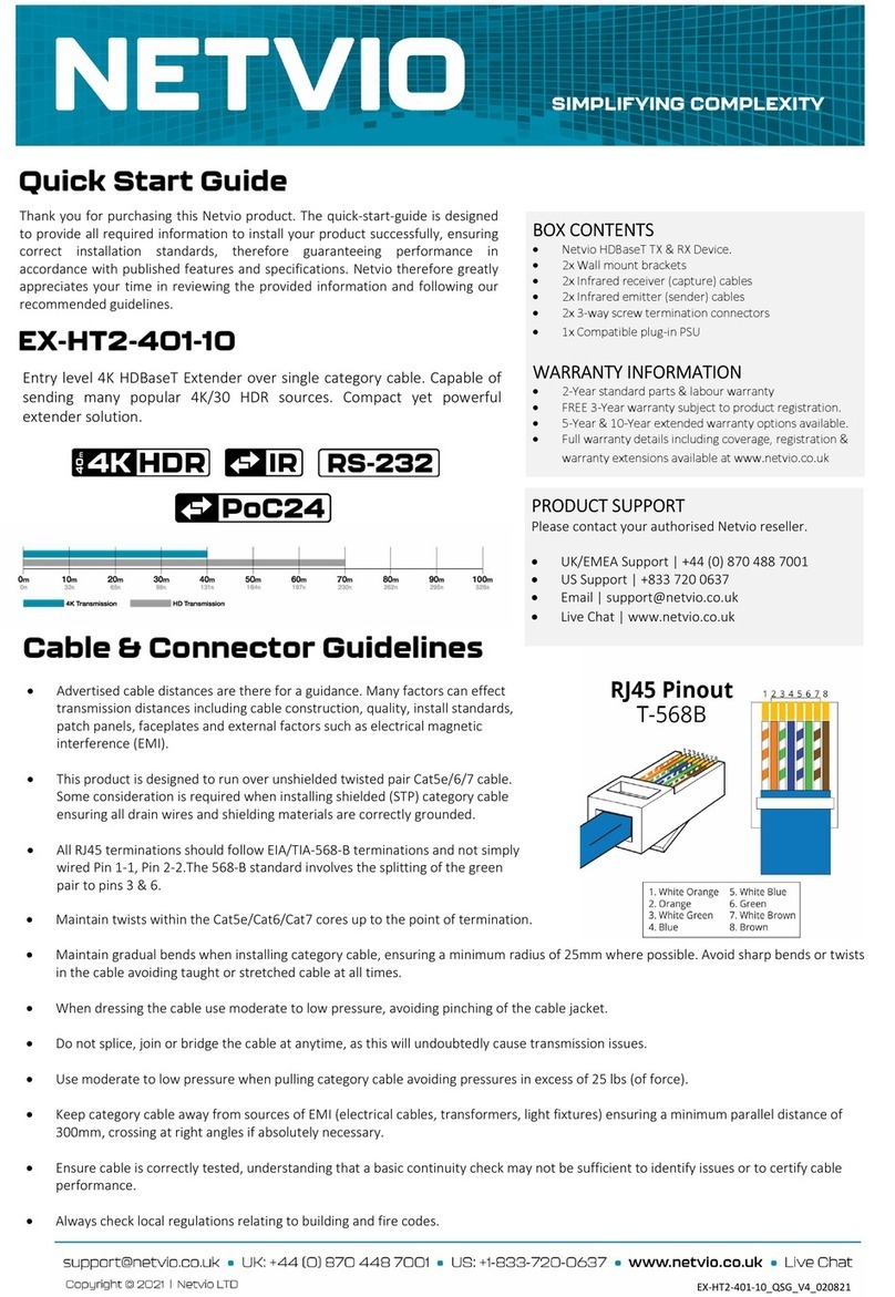 NETVIO EX-HT2-401-10 quick start guide