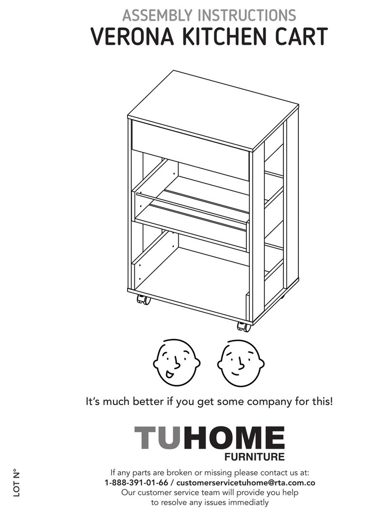 TUHOME Furniture VERONA Assembly instructions TUHOME Furniture VERONA Assembly instructions