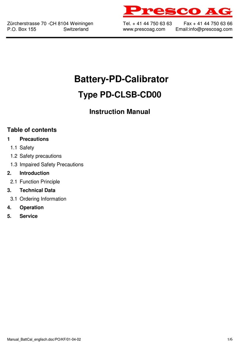 Presco AG PD-CLSB-CD00 instruction manual