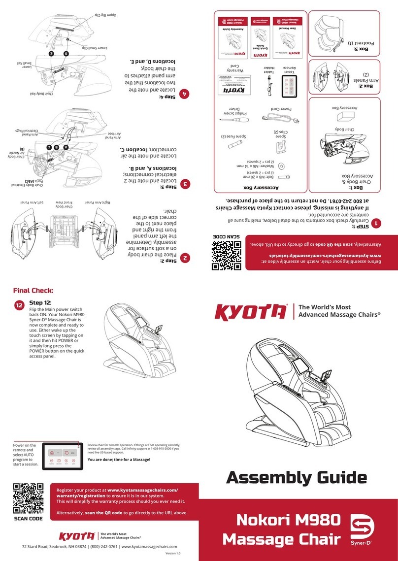 KYOTA Nokori M980 User manual