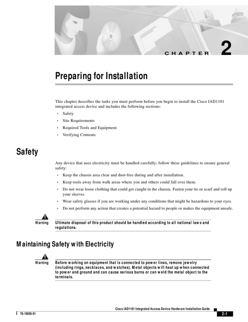 Cisco IAD1101 User manual Cisco IAD1101 User manual