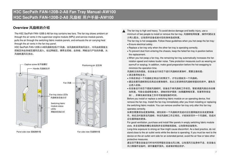 H3C SecPath FAN-120B-2-A8 manual