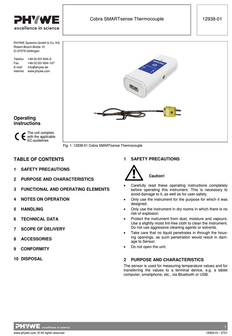 PHYWE Cobra SMARTsense User manual