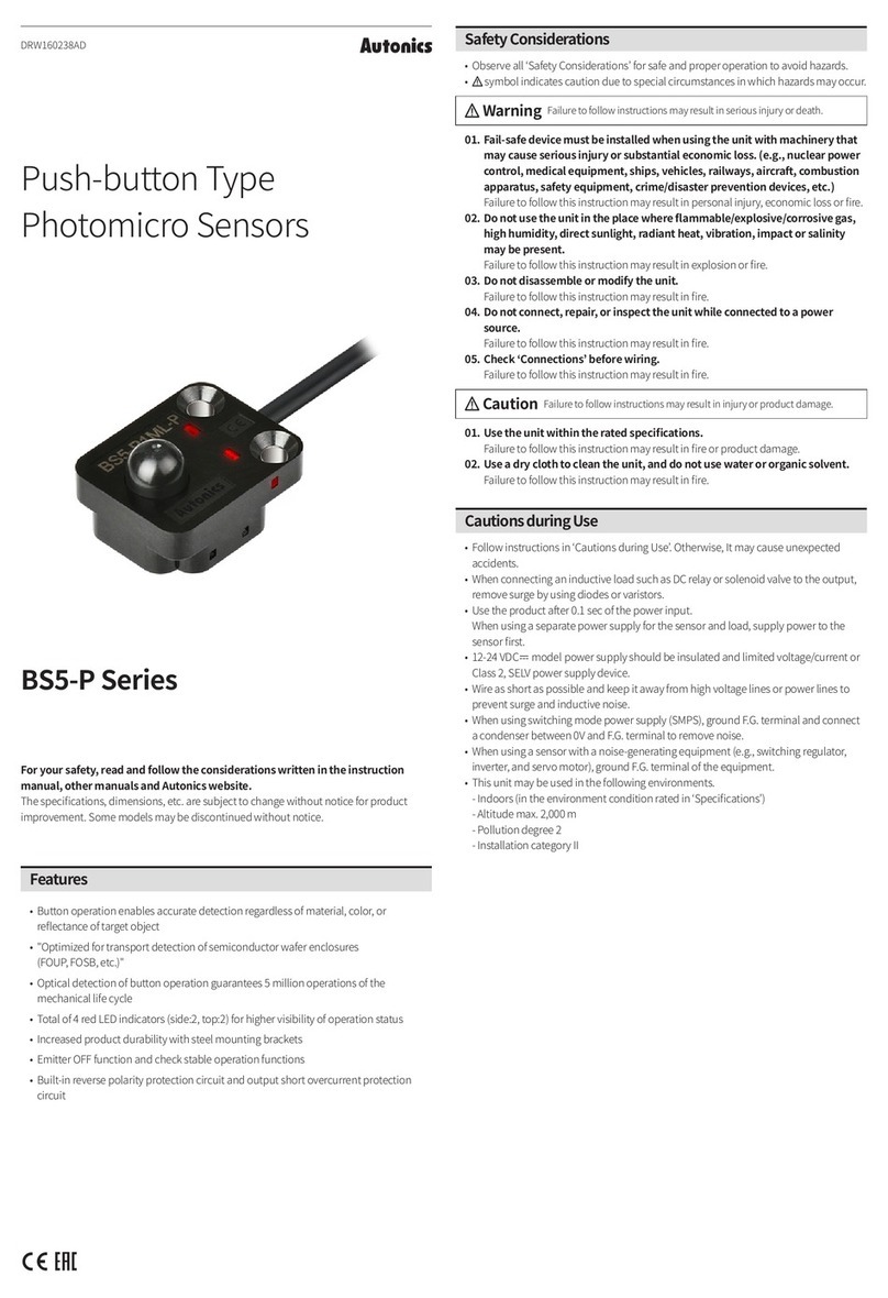 Autonics BS5-P Series User manual