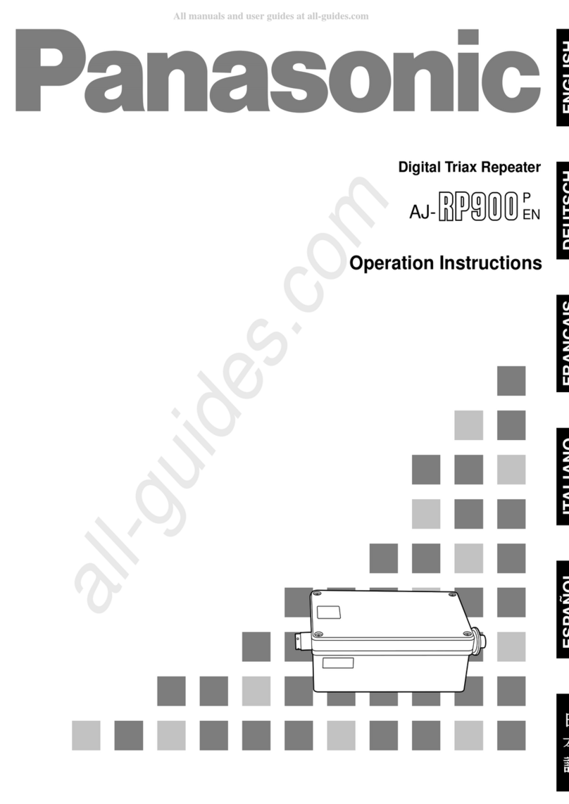 Panasonic AJ-RP900P User manual