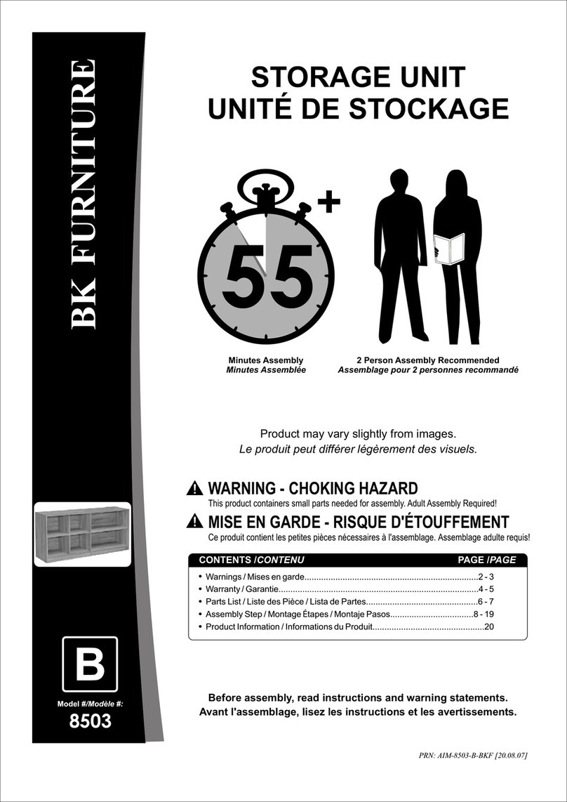 BK FURNITURE 8503 manual BK FURNITURE 8503 manual