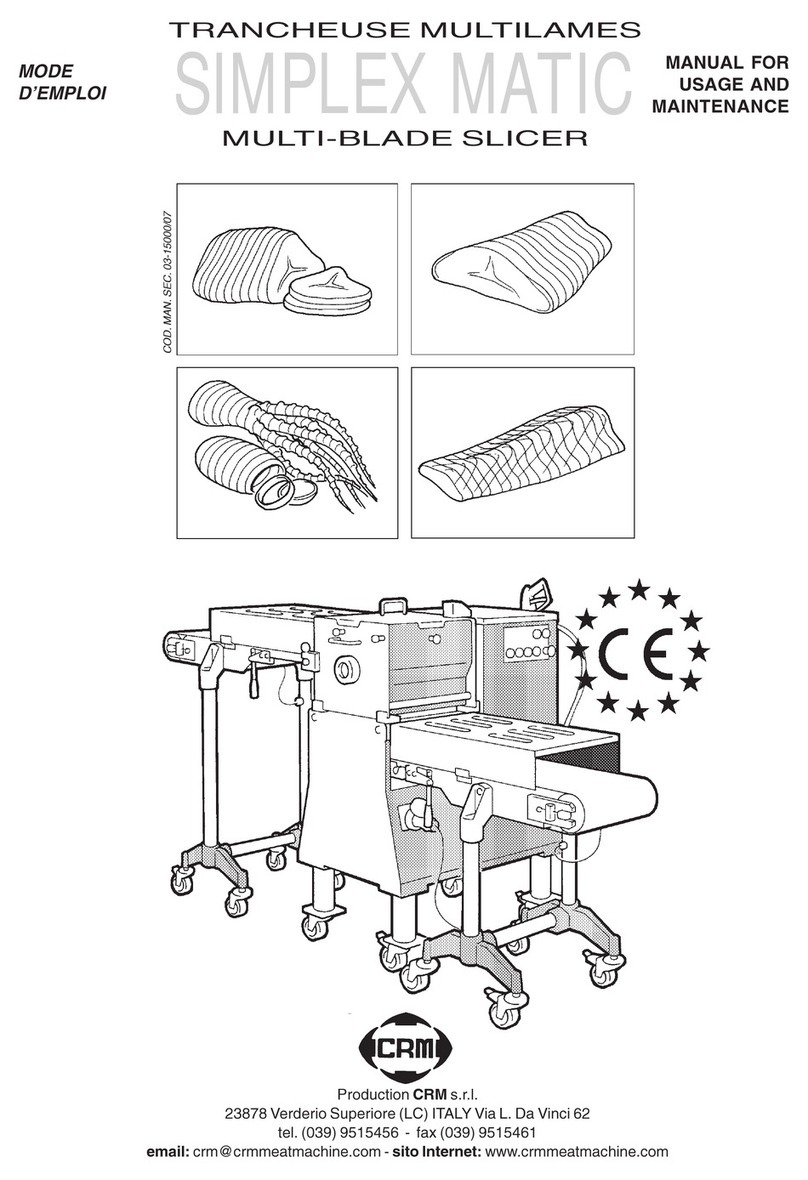 CRM SIMPLEX MATIC 250/1 manual