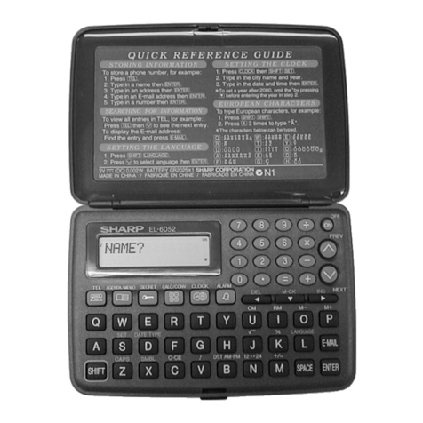 Sharp EL-6052 User manual