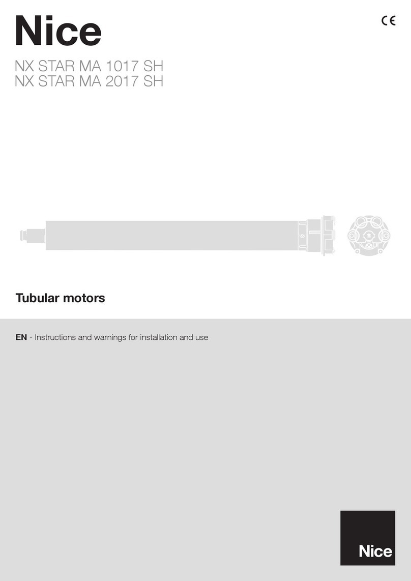 Nice NX STAR MA 1017 SH Instructions and warnings for installation and use