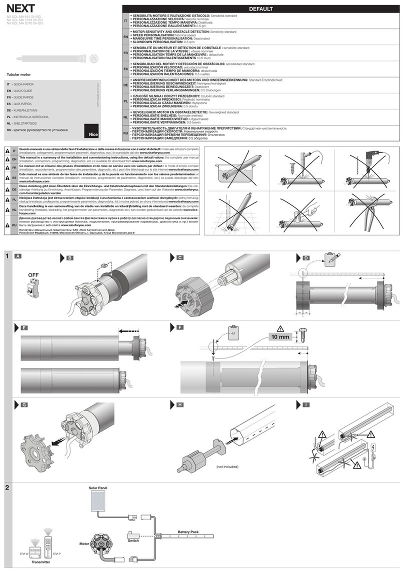 Next NX SOL MA 615 SH BD User manual