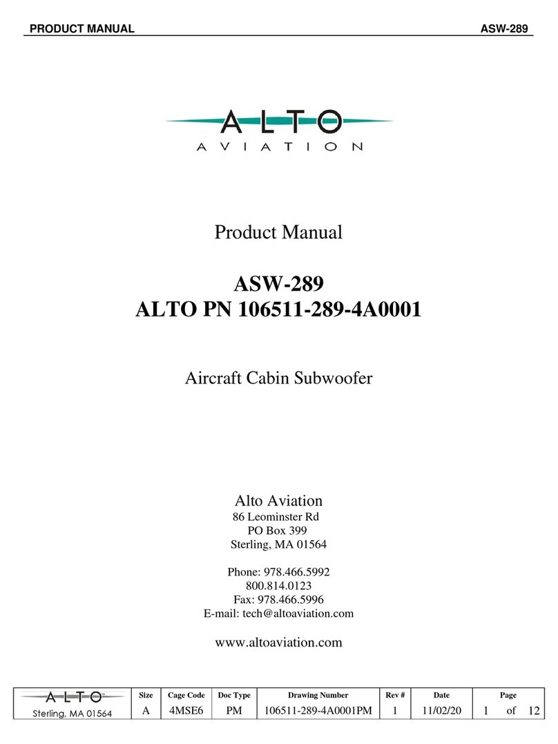 Alto Aviation ASW-289 product manual