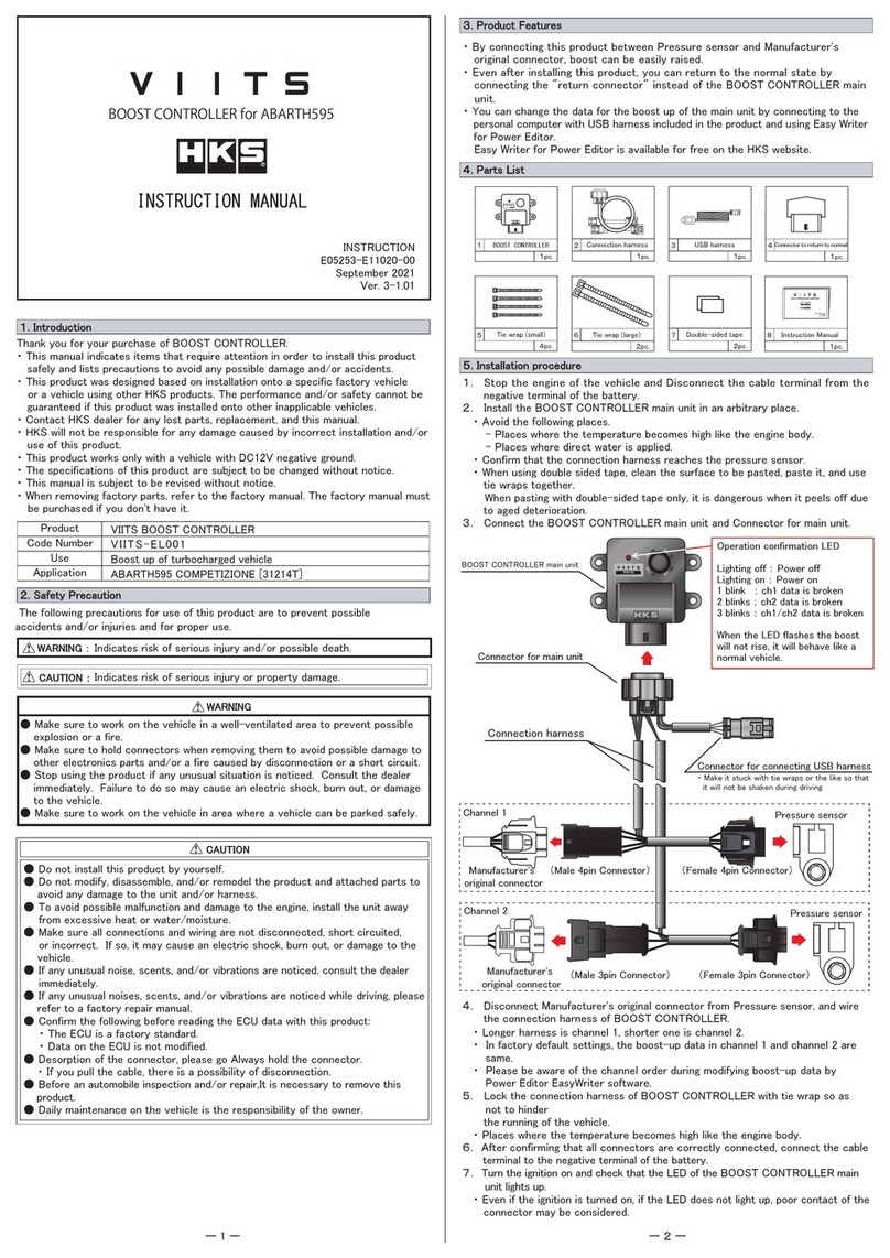 HKS VIITS instruction manual
