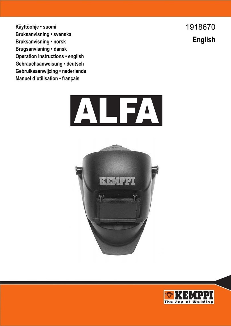 Kemppi Alfa Operation instructions