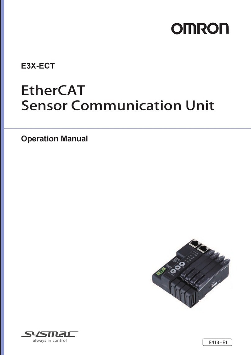Omron Sysmac E3X-ECT Operation manual