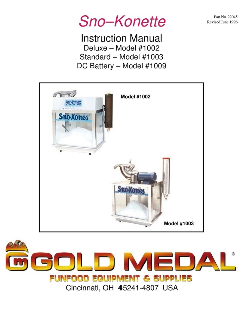 Goldmedal Sno-Konette Deluxe 1002 User manual