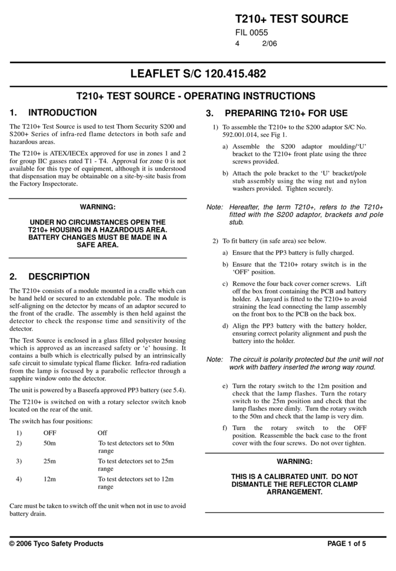 Tyco T210+ Leaflet