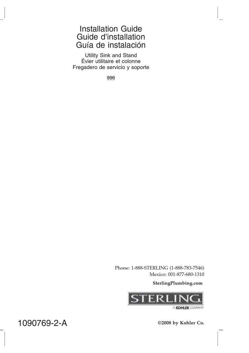 Kohler STERLING 996 User manual Kohler STERLING 996 User manual