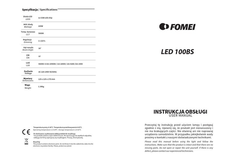 Fomei LED 100BS User manual