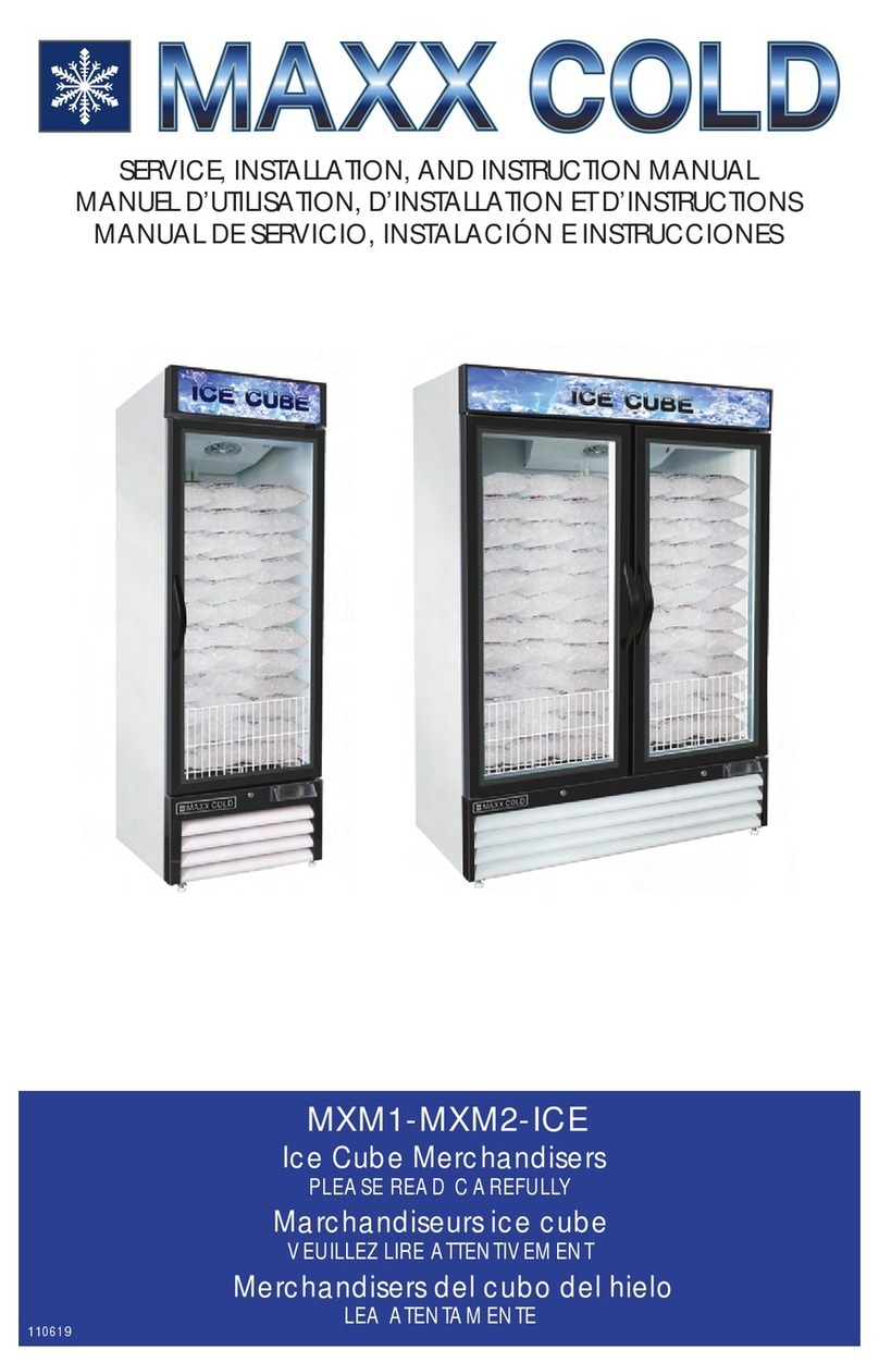 Maxx Cold Ice Cube MXM1-ICE Service, installation, and instruction manual