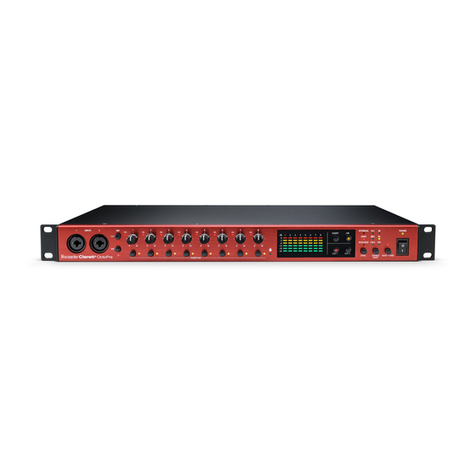 Focusrite Clarett+ OctoPre User manual