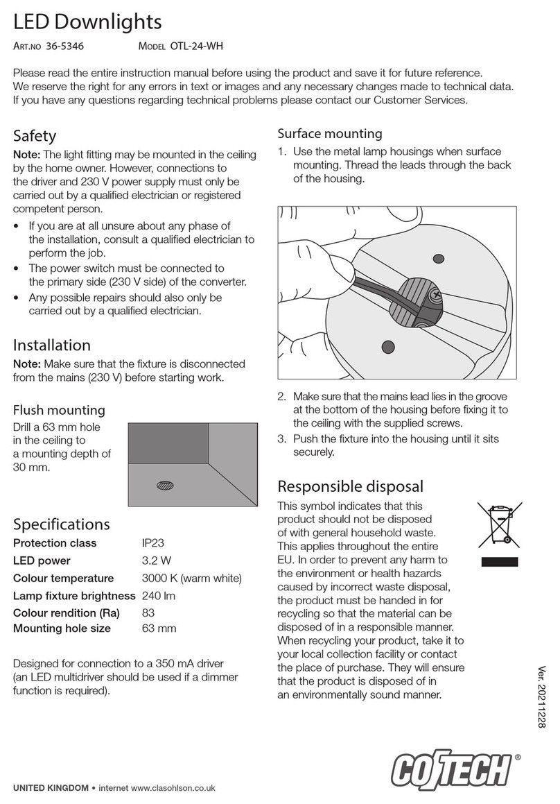 CO/Tech OTL-24-WH User manual
