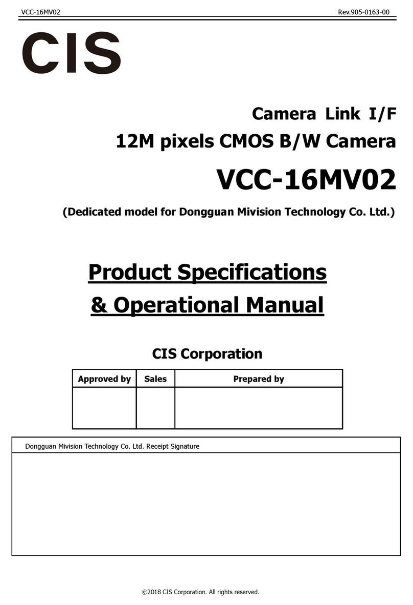 CIS VCC-16MV02 Quick start guide