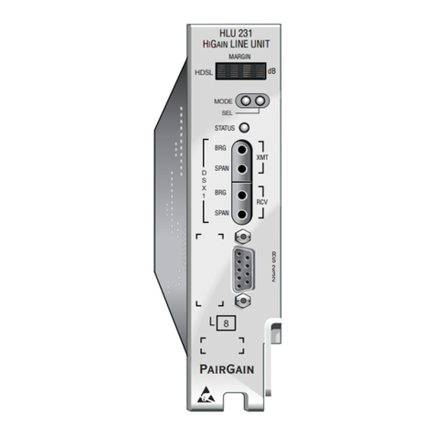 PairGain HLU-231 Quick installation guide PairGain HLU-231 Quick installation guide