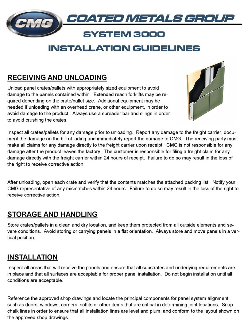 GMG 3000 SYSTEM Installation guidelines
