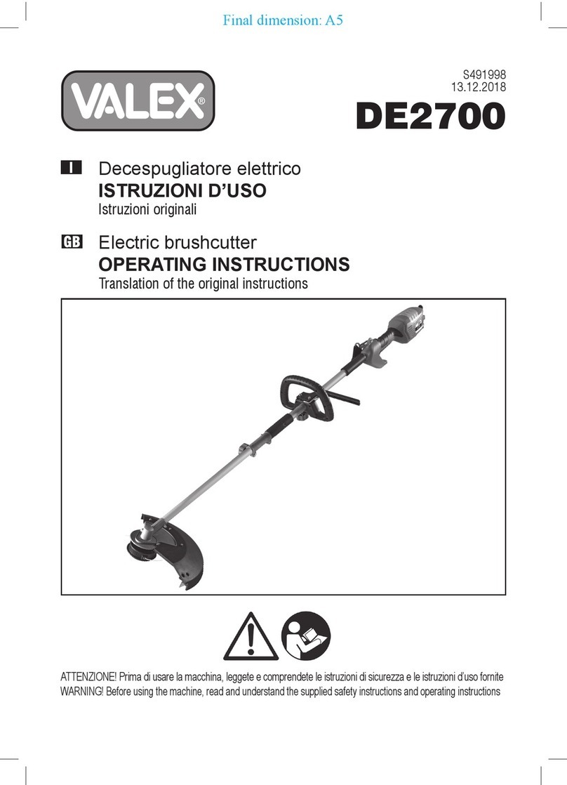 Valex DE2700 operating instructions