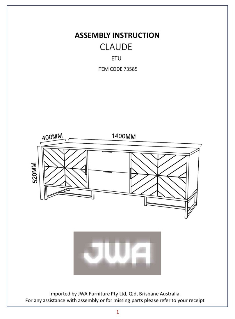 JWA CLAUDE 73585 Assembly instruction