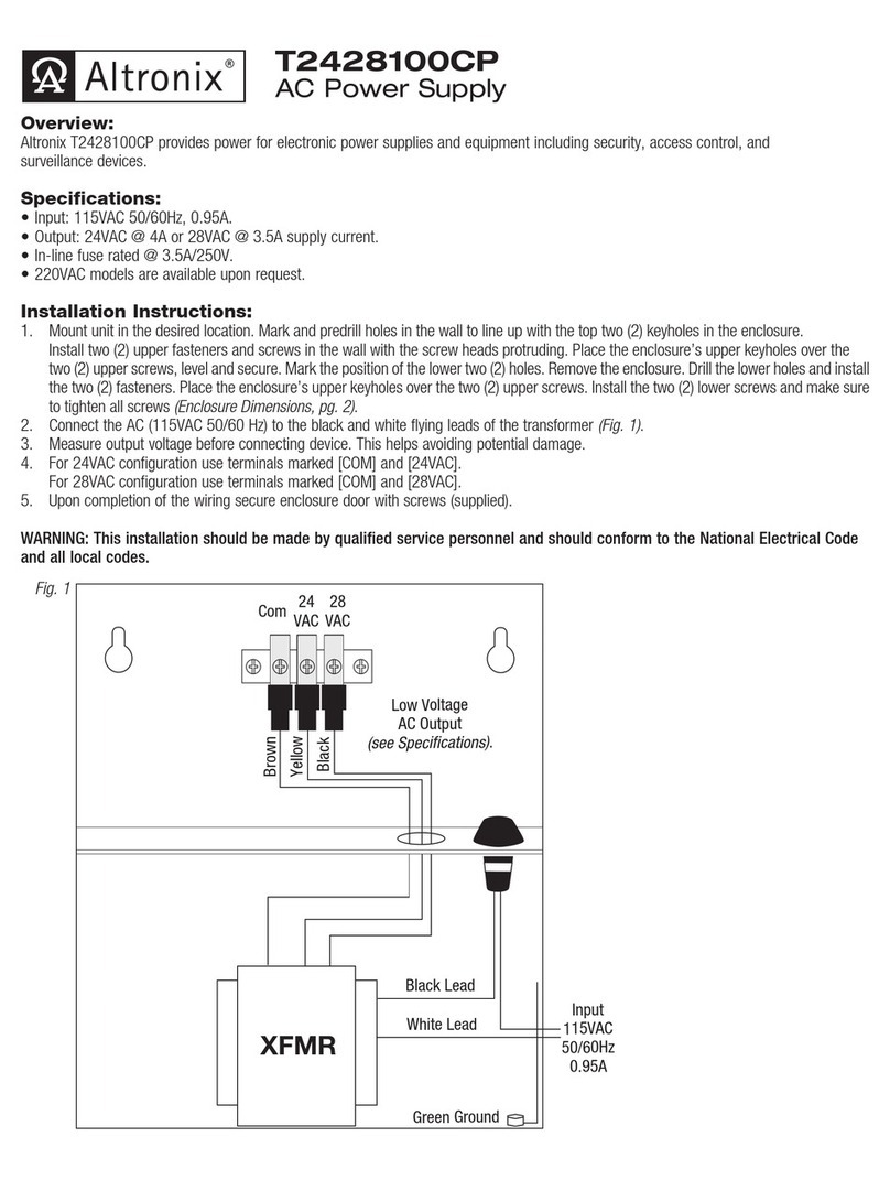 Altronix T2428100CP User manual