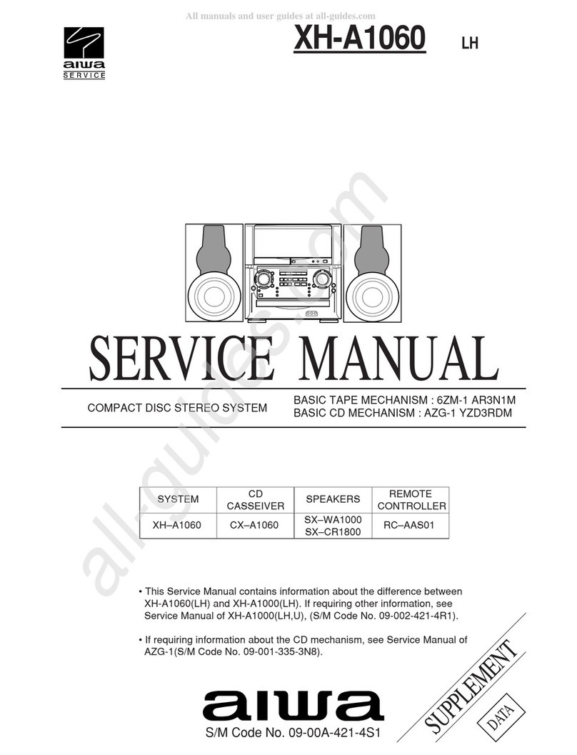 Aiwa XH-A1060 Service manual