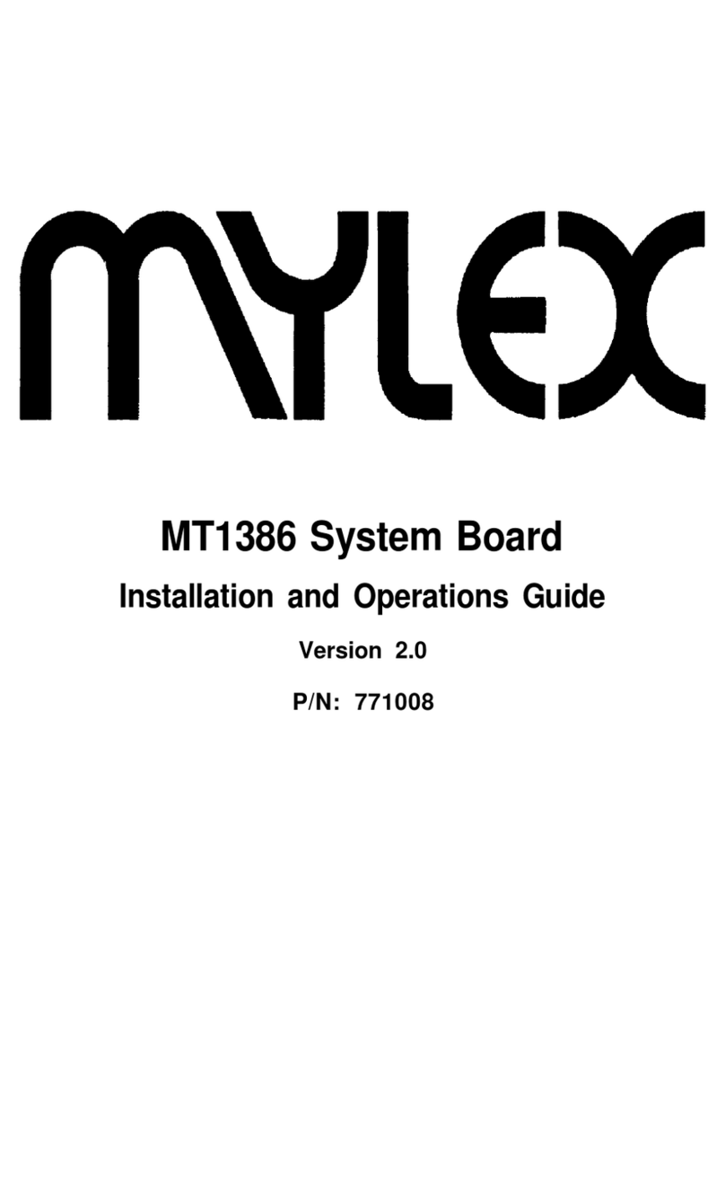 Mylex MT1386 Installation and operation guide