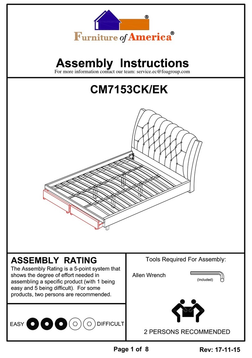 Furniture of America CM7153CK Assembly instructions Furniture of America CM7153CK Assembly instructions