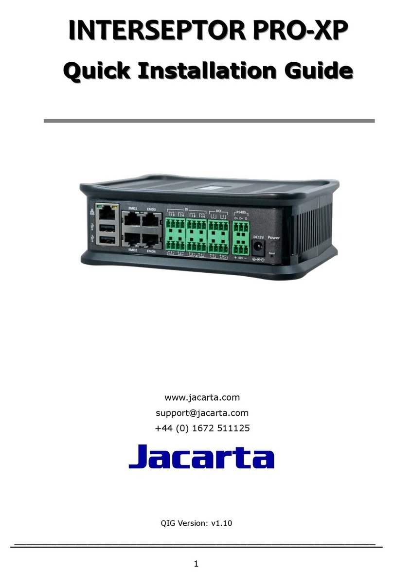 jacarta InterSeptor Pro-XP Quick installation guide