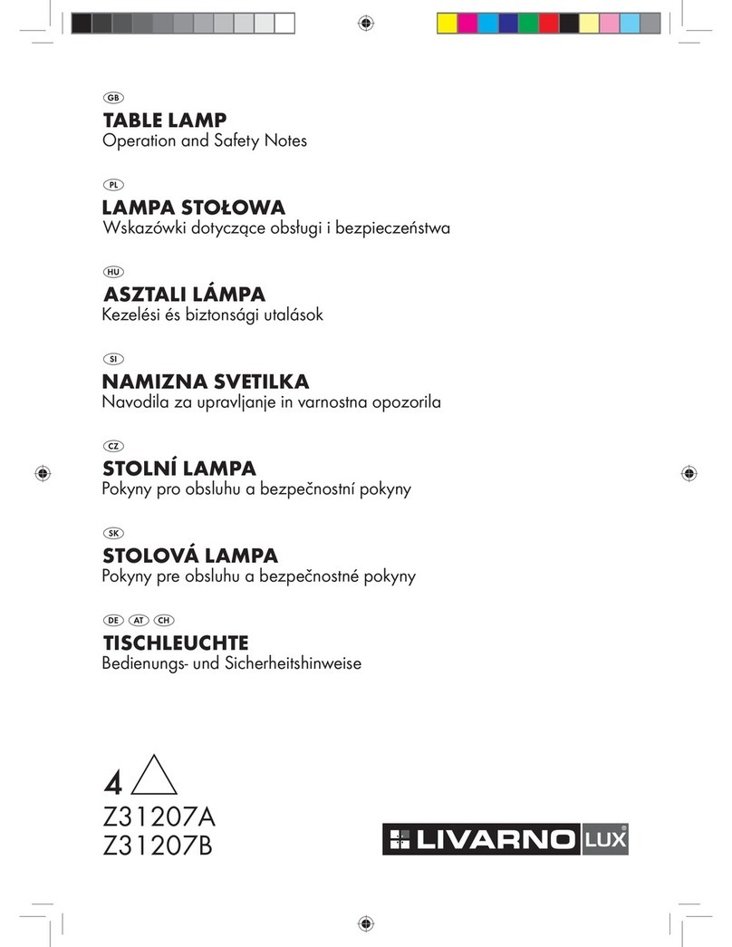 LIVARNO LUX Z31207A Operation and safety notes LIVARNO LUX Z31207A Operation and safety notes