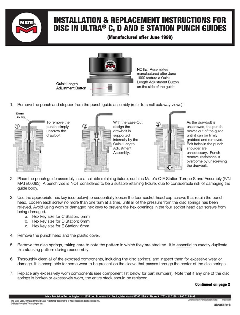 MATE ULTRA C Installation and replacement instructions