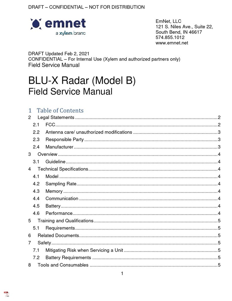 Xylem emnet BLU-X Radar B User manual