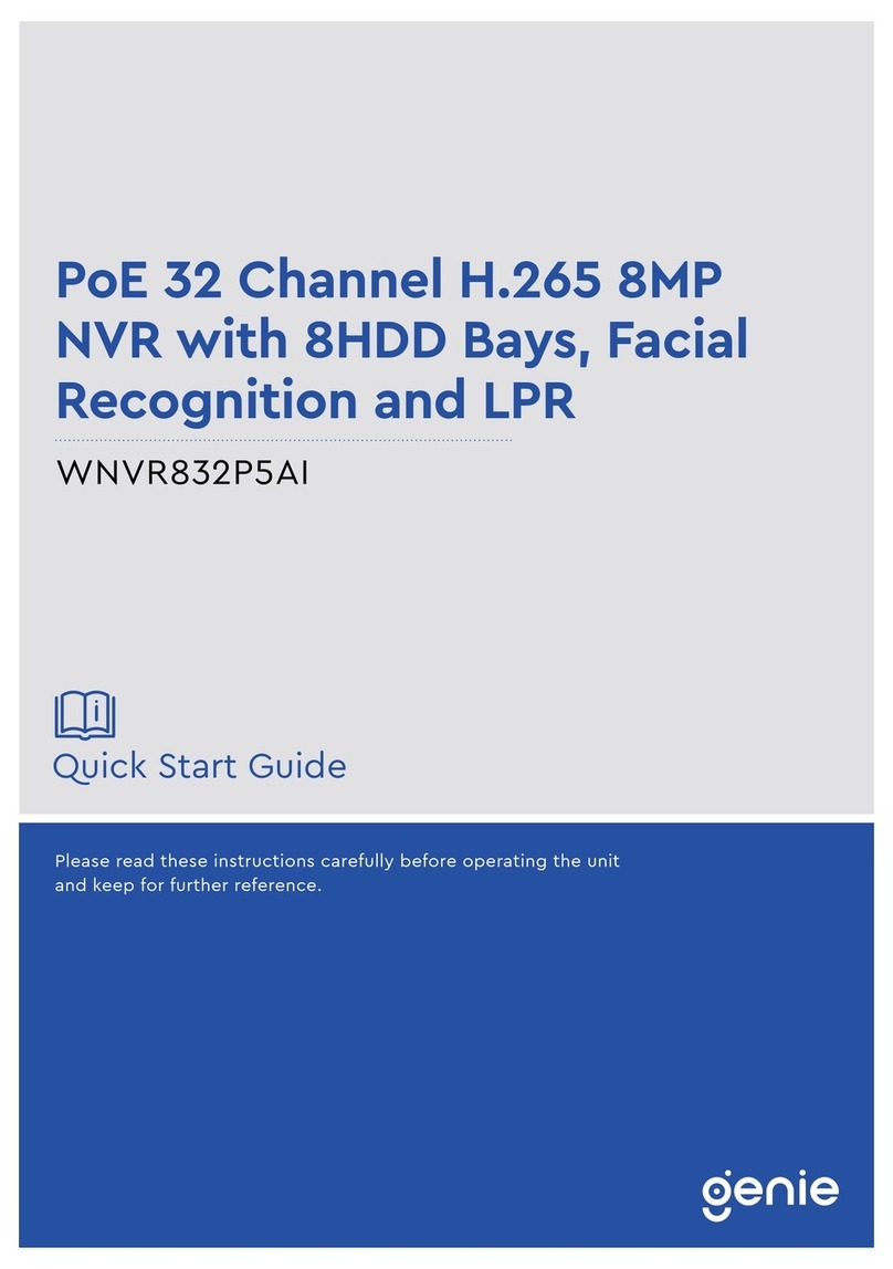Genie WNVR832P5AI User manual