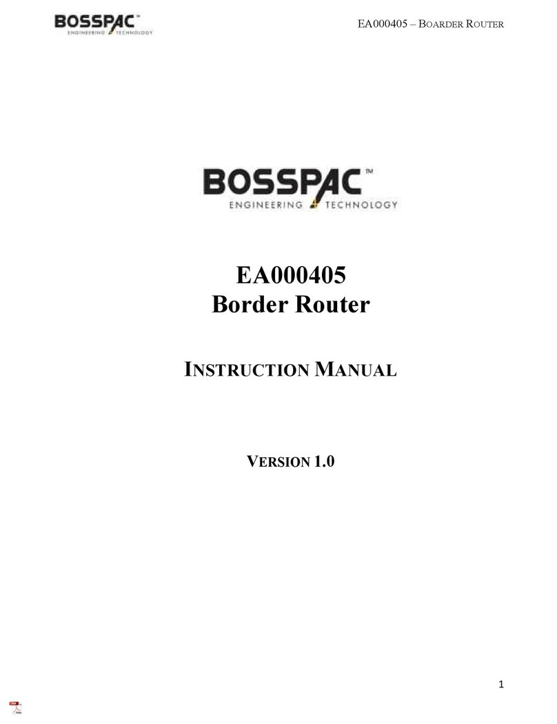 BossPac EA000405 instruction manual